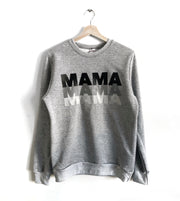 Light Grey MAMA Crewneck Sweatshirt